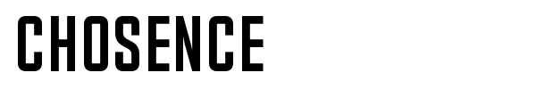 Chosence font preview